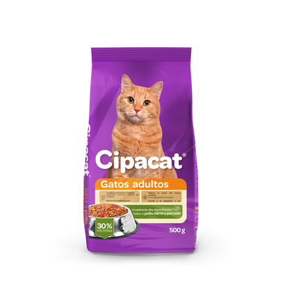 Cipacat - Alimento para Adultos (Sabor Pollo, Carne y Pescado)