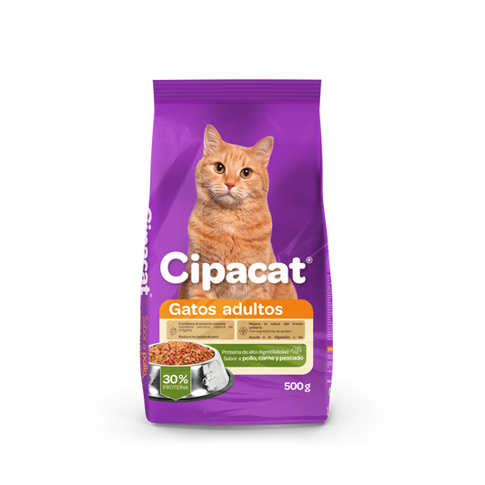 Cipacat - Alimento para Adultos (Sabor Pollo, Carne y Pescado)