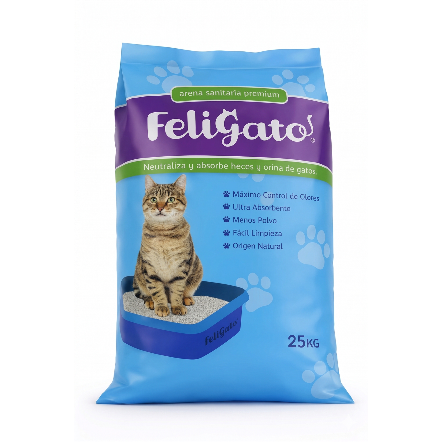 Arena para Gatos Feligato Premium (Talco de Bebé)
